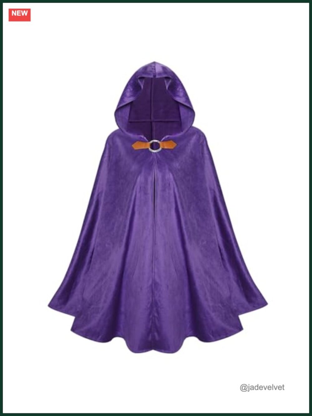 Velvet Hooded Cloak Cape Renaissance Medieval Cosplay Costume Unisex